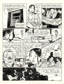 Planche noir et blanc, Le Bouddha d'Azur, Tome 2 (T.2),  Cosey