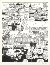 Black and white original page, Le Voyage en Italie, Tome 1 (T.1),  Cosey