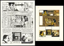 Black and white original page, Yiyun,  Cosey