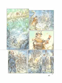 Colored original page, Les Hautes Herbes,  Grun