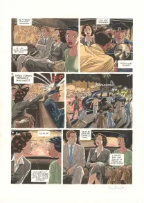 Planche couleur, Ava, quarante-huit heures dans la vie d'Ava Gardner, Ana Miralles