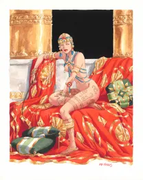 Illustration couleur, Djinn, Cycle India (T. 10-13), Ana Miralles