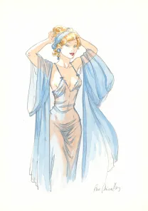 Colored illustration, Djinn, Ana Miralles