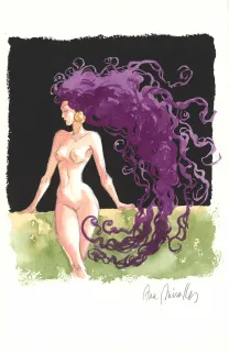 Illustration couleur, Djinn, Ana Miralles