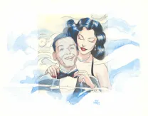 Colored illustration, Ava, quarante-huit heures dans la vie d'Ava Gardner, Ana Miralles