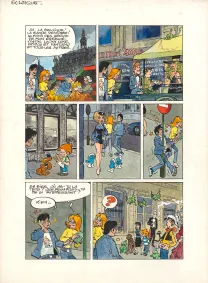 Colored original page, À la découverte de l'Europe,  Will