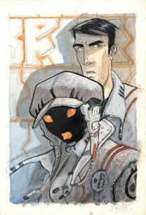 Colored illustration, Orbital, Serge Pellé