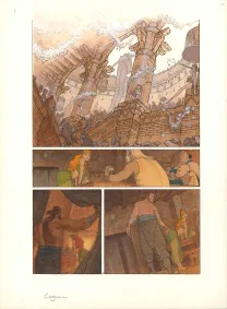 Colored original page, Tao Bang, Le Septième cercle (T.1), Didier Cassegrain