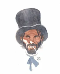 Colored illustration, Undertaker, Ralph Meyer