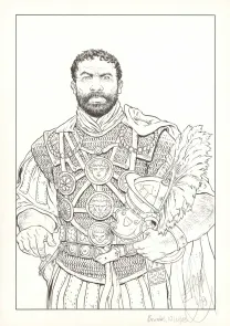 Illustration noir et blanc, Murena, Philippe Delaby