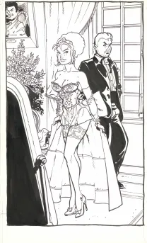 Illustration noir et blanc, Double M, Félix Meynet
