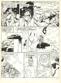 Black and white original page, Kogaratsu, Marc Michetz