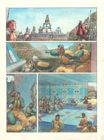 Colored original page, Castaka, Dayal : Le Premier Ancêtre (T.1),  Das Pastoras