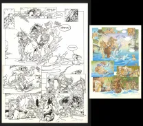 Planche noir et blanc, Atalante, Le Pacte (T.1),  Crisse