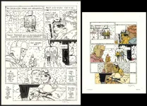 Black and white original page, Yiyun,  Cosey