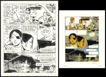 Black and white original page, Yiyun,  Cosey