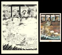 Planche noir et blanc, L'Épée de Cristal, L'épée de cristal - Intégrale,  Crisse