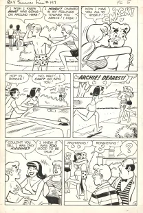 Planche noir et blanc, Betty & Veronica Friends Forever, Summer Fun, Dan De Carlo