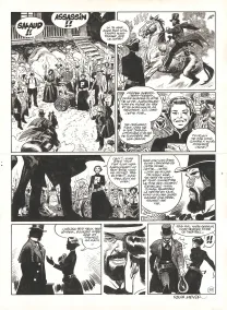 Black and white original page, Undertaker, Mister Prairie (T.7), Ralph Meyer