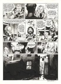 Black and white original page, Undertaker, Mister Prairie (T.7), Ralph Meyer