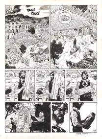 Planche noir et blanc, Undertaker, Mister Prairie (T.7), Ralph Meyer