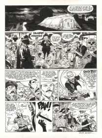 Planche noir et blanc, Undertaker, Mister Prairie (T.7), Ralph Meyer