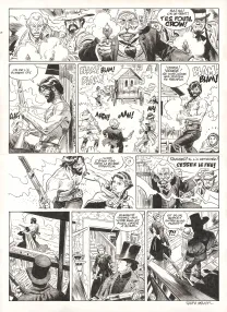 Planche noir et blanc, Undertaker, Le Monde selon Oz (T.8), Ralph Meyer