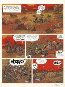 Planche couleur, Toto l'ornithorynque, Le brouillard pourpre (T.3),  Yoann