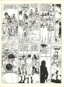 Planche noir et blanc, Arno, L'Œil de Kéops (T.2), André Juillard