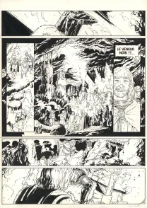 Planche noir et blanc, Le Torte, Le veneur noir (T.5), Lucien Rollin