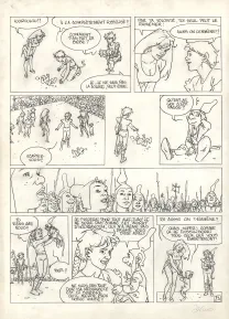 Planche noir et blanc, Alef-Thau, L'Homme sans réalité (T.6),  Arno