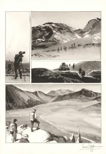Planche noir et blanc, Au pied des étoiles, Emmanuel Lepage