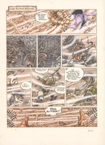 Colored original page, Légendes des Contrées oubliées, La Saison des cendres (T.1), Thierry Ségur
