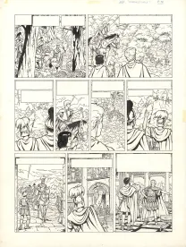 Planche noir et blanc, Alix, Vercingétorix (T.18), Jacques Martin
