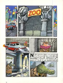 Colored original page, La Vache, Johan De Moor