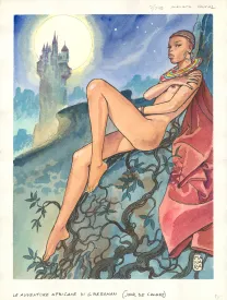 Cover, Les Aventures Africaines de Giuseppe Bergman, Jour de colère (T.4), Milo Manara