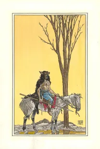 Illustration couleur, Masquerouge, Le Rendez-vous de Chantilly  (T.3), André Juillard