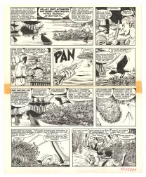 Planche noir et blanc, Barbe-Rouge, Mort ou vif (T.10), Victor Hubinon