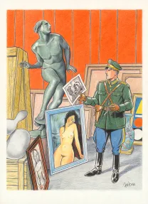 Colored illustration, Blake et Mortimer, Huit heures à Berlin (T.29), Antoine Aubin