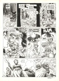 Planche noir et blanc, Undertaker, La Danse des vautours (T.2), Ralph Meyer