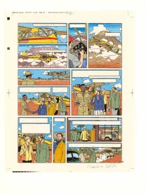 Color layout, Blake et Mortimer, Le Sanctuaire du Gondwana (T.18), André Juillard