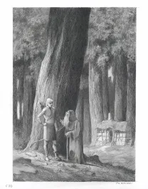 Illustration noir et blanc, Tristan et Iseult, Paul & Gaëtan Brizzi