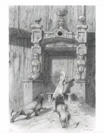 Illustration noir et blanc, Tristan et Iseult, Paul & Gaëtan Brizzi