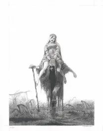 Illustration noir et blanc, Tristan et Iseult, Paul & Gaëtan Brizzi