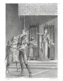 Illustration noir et blanc, Tristan et Iseult, Paul & Gaëtan Brizzi