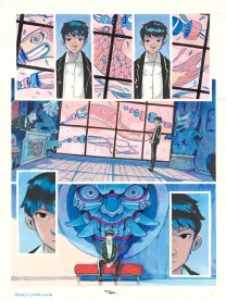 Colored original page, Maison Croa Croa, Davide Tosello