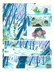 Colored original page, Maison Croa Croa, Davide Tosello