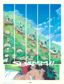 Colored original page, Maison Croa Croa, Davide Tosello