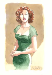 Colored illustration, Ava, quarante-huit heures dans la vie d'Ava Gardner, Ana Miralles