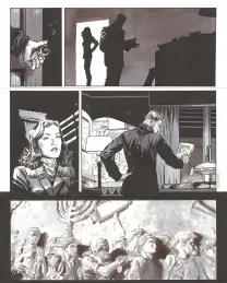 Planche noir et blanc, Les Enfants du ciel, Bernard Vrancken